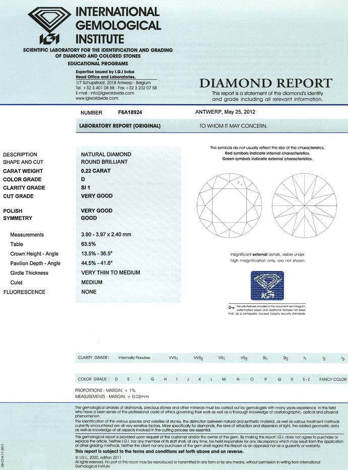 Foto 9 - 0,22ct Diamant in River D Hochfeines Weiss Plus SI1 IGI, D6644