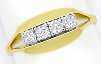 Foto 1 - Diamantring mit 0,40 Carat Brillanten in 14K Gold, S2026