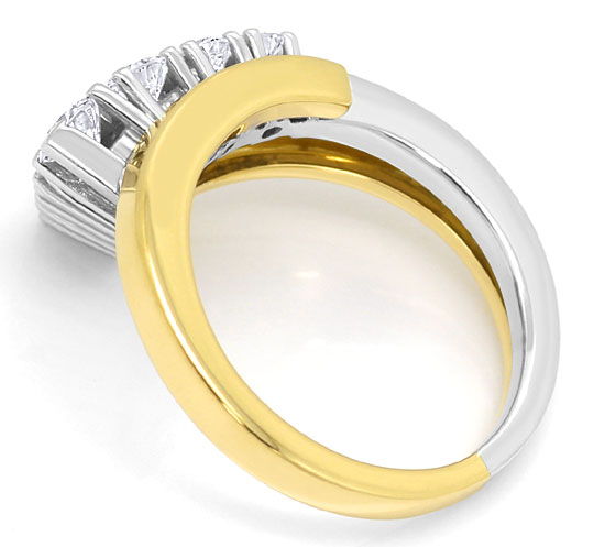 Foto 3 - Designer-Brillanten-Ring 0,58 Carat Gelbgold-Weißgold, S3032