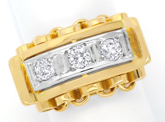 Foto 2 - Diamantring 0,56 Carat Handarbeit in Rosegold-Weißgold, S6341